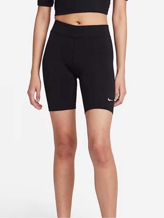 Nike Pants - {Nike} 8 inch High Rise Black Bike Shorts